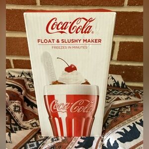 Coca-Cola Float & Slushy Maker Retro Make and Serve Cup/ Freezer Core NEW IN BOX